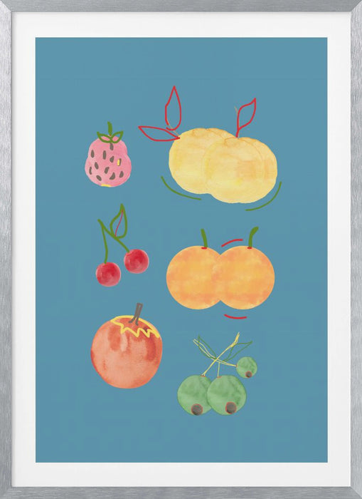 Fruit Fiesta 02 Framed Art Modern Wall Decor