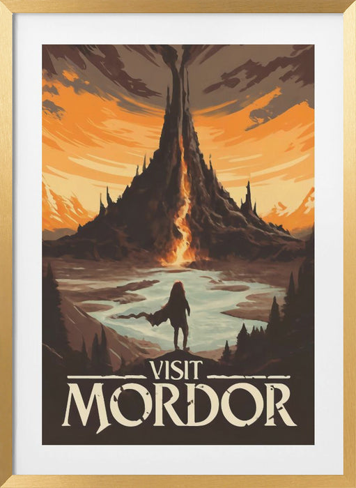 Visit Mordor Framed Art Wall Decor