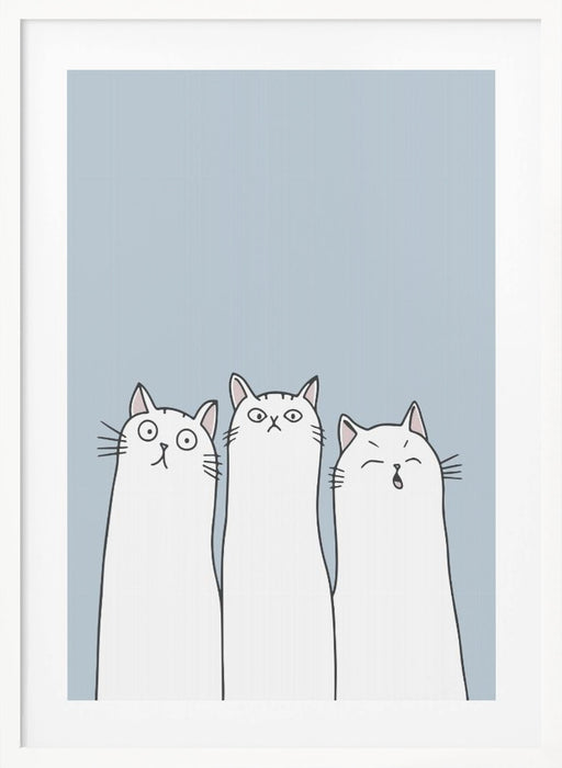 The Cats Framed Art Modern Wall Decor