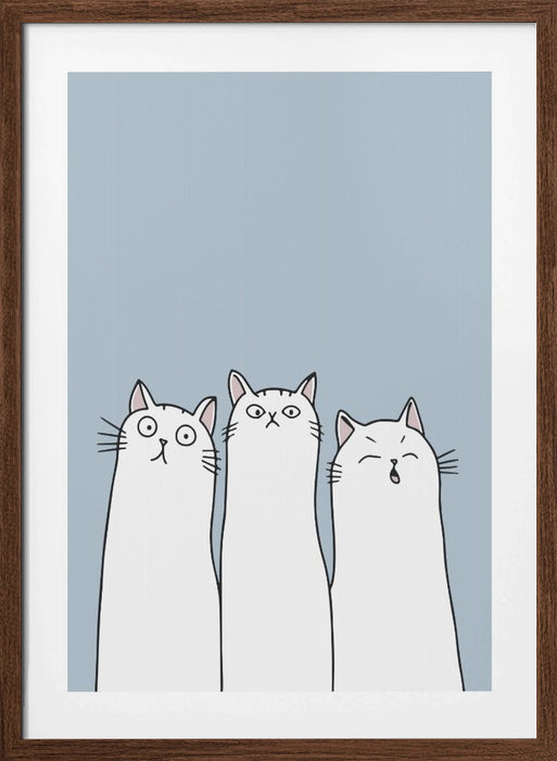 The Cats Framed Art Modern Wall Decor