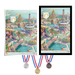 50cmx70cm Frame Your Paris 2024 Olympic Poster - Free for USA Medalist