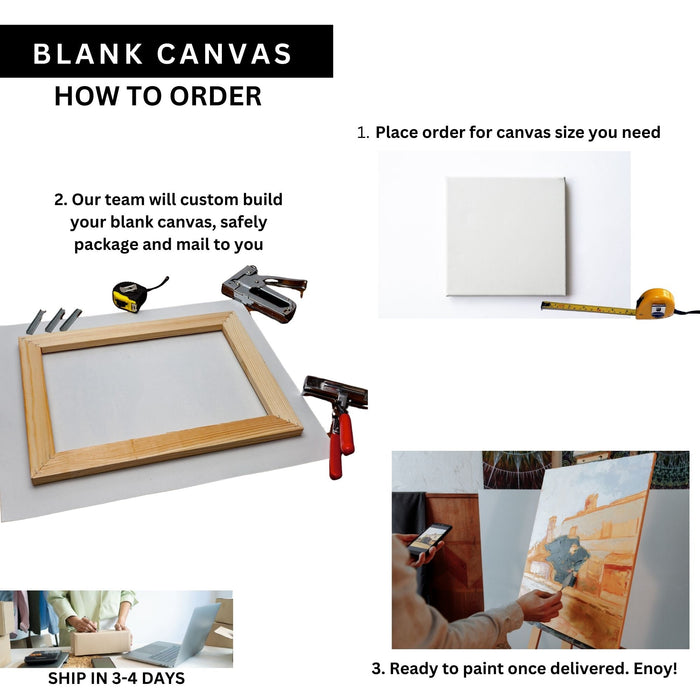 60x24 Canvas Stretching Painting Print Art 60x24 Blank Canvas