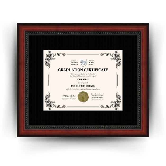 University of Iowa Diploma Frame 8.5x11 Certificate Black