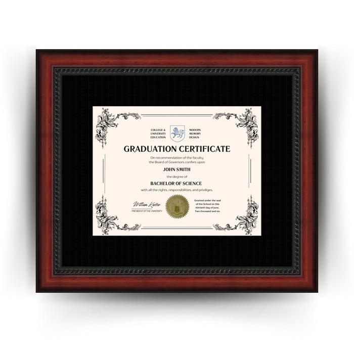 Purdue University Diploma Frame 8.5x11 Certificate Black