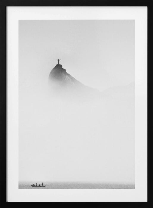 Cristo in the mist Framed Art Modern Wall Decor