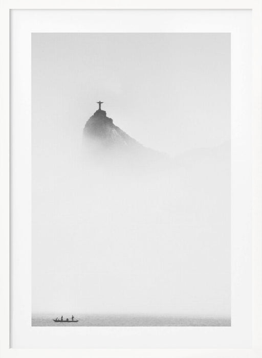 Cristo in the mist Framed Art Modern Wall Decor