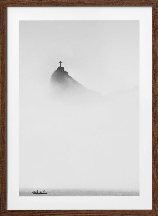 Cristo in the mist Framed Art Modern Wall Decor