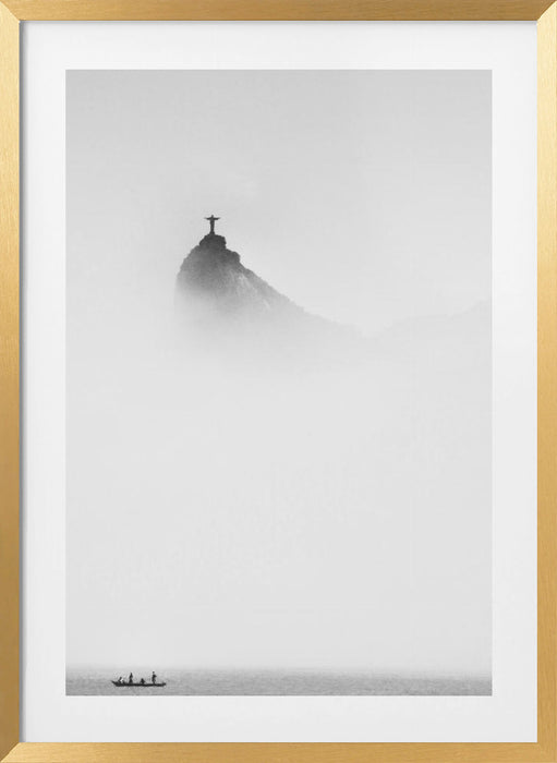 Cristo in the mist Framed Art Modern Wall Decor