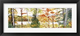 Framed Autumn Lake III