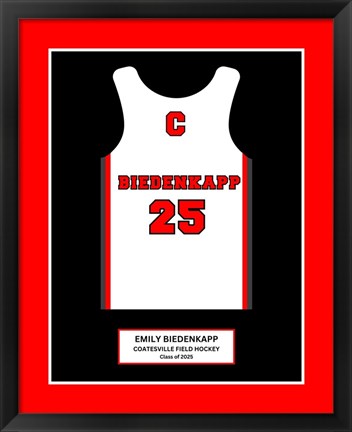 Coatesville Area Senior High - 4 frames Field Hockey 20x24 jersey frame print