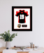 Indiana High School Football Jersey Frame Print Senior Night Gift 