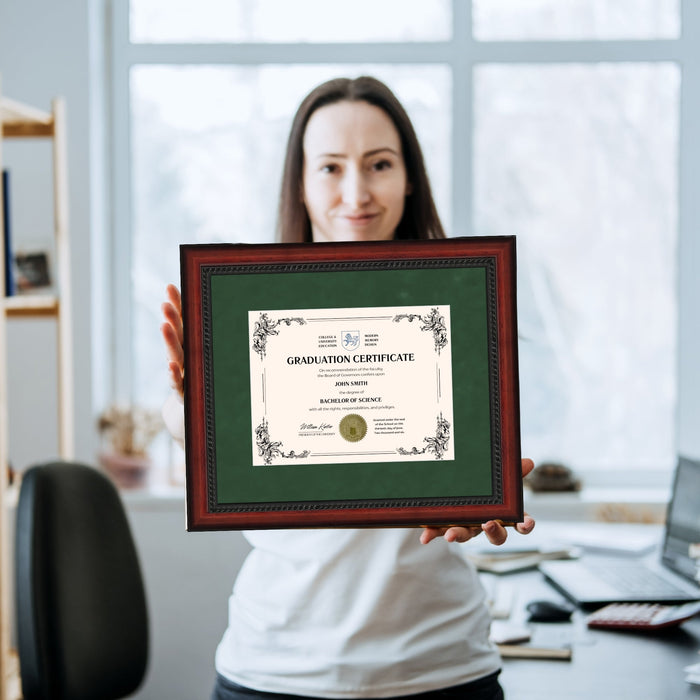 Michigan State University Diploma Frame 8.5x11 Certificate Green