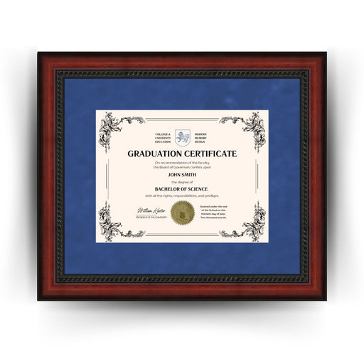 Pennsylvania State University Diploma Frame 8.5x11 Certificate Blue