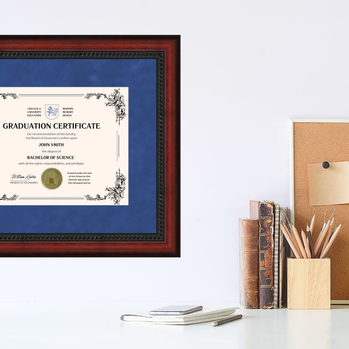 University of Virginia Diploma Frame 8.5x11 Certificate Blue