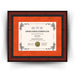 Bowling Green State University Diploma Frame 8.5x11 Certificate Orange