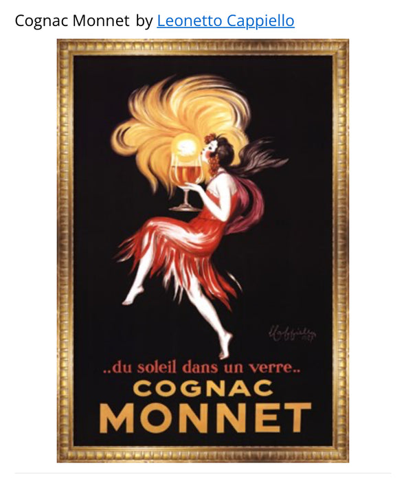 Cognac Monnetby Leonetto Cappiello 40x60