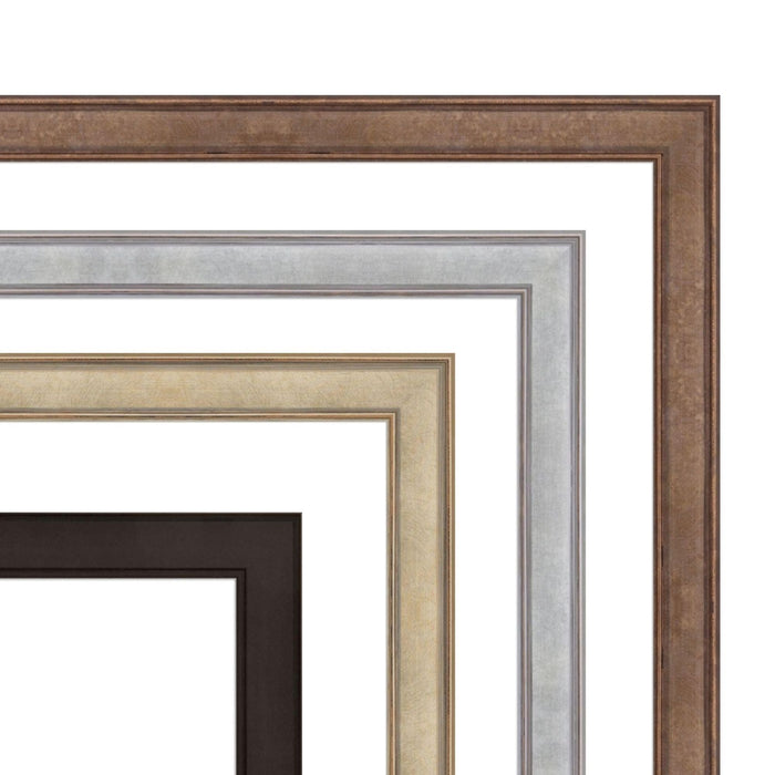 16x29 Picture Frame Wood Black Silver Gold Bronze