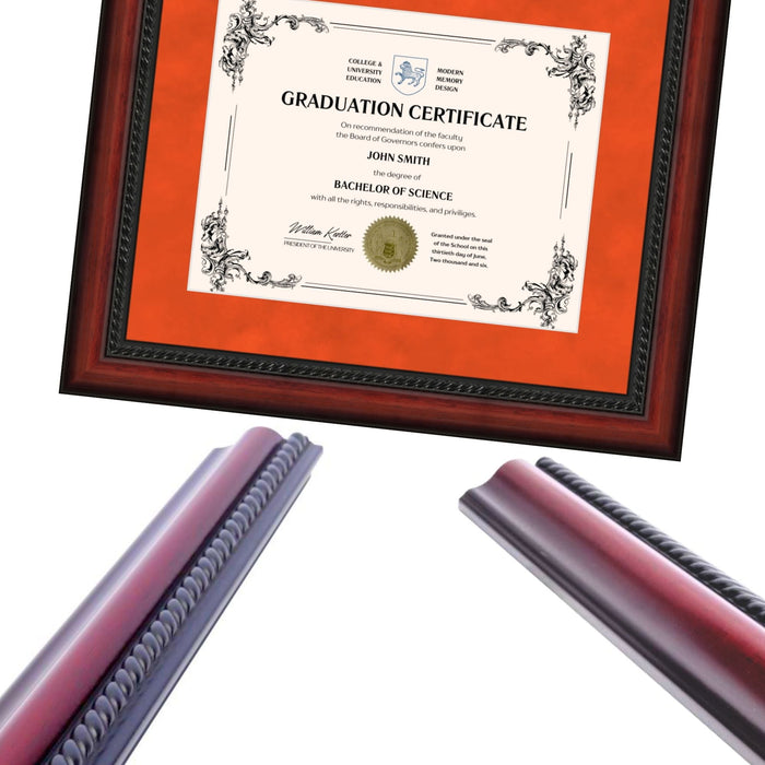 Bowling Green State University Diploma Frame 8.5x11 Certificate Orange