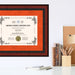 Clemson University Diploma Frame 8.5x11 Certificate Orange