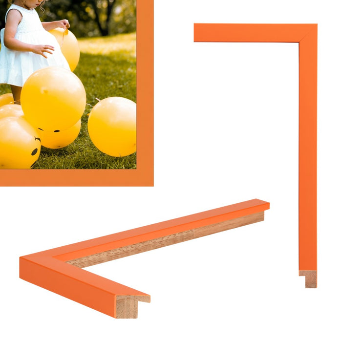 Orange Picture Frame 24x36 Custom Framing - Popular Sizes