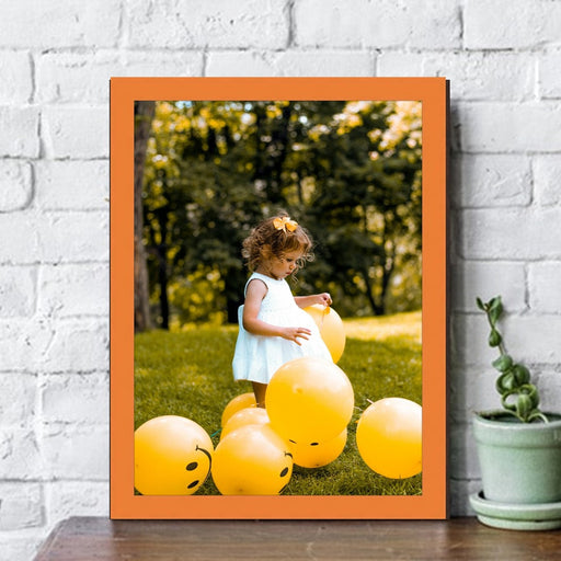 Orange Picture Frame 8x10 Custom Framing - Popular Sizes