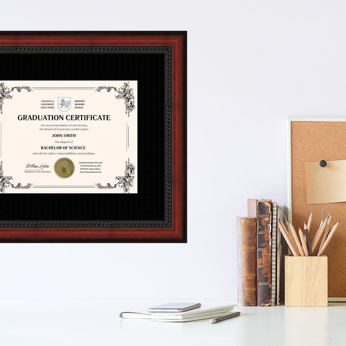 University of Central Florida Diploma Frame 8.5x11 Certificate Black