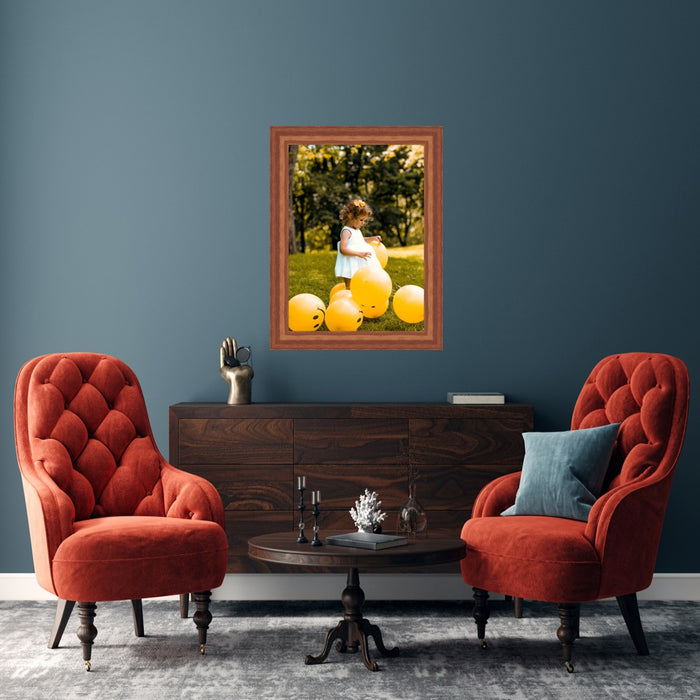 Wood Oak Picture Frame Modern Flat Framing