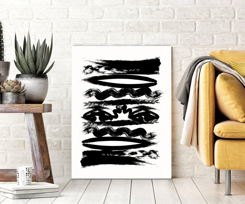 Abstract Artwork Black Paint N Canvas Prints Framed art - Modern Memory Design Picture frames - New Jersey Frame shop custom framing