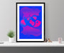 Abstract Artwork Blue Magenta Wall Art Canvas Prints Framed art - Modern Memory Design Picture frames - New Jersey Frame shop custom framing