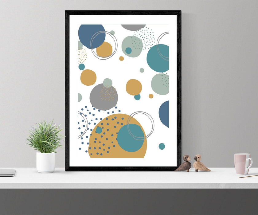 Abstract Artwork Circle Home Decor Canvas Prints Framed art - Modern Memory Design Picture frames - New Jersey Frame shop custom framing