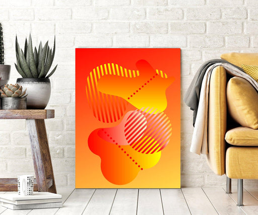 Abstract Artwork Fire Red Print or Framed Wall Art for Wall Decor Q Canvas Prints Framed art - Modern Memory Design Picture frames - New Jersey Frame shop custom framing