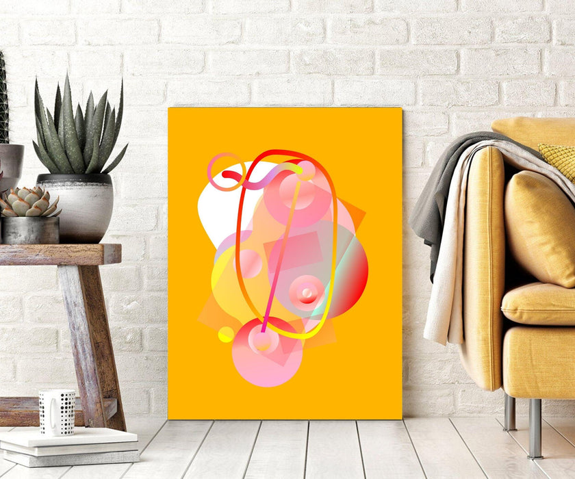 Abstract Artwork Orange Design Wall Art Wall Decor I Canvas Prints Framed art - Modern Memory Design Picture frames - New Jersey Frame shop custom framing