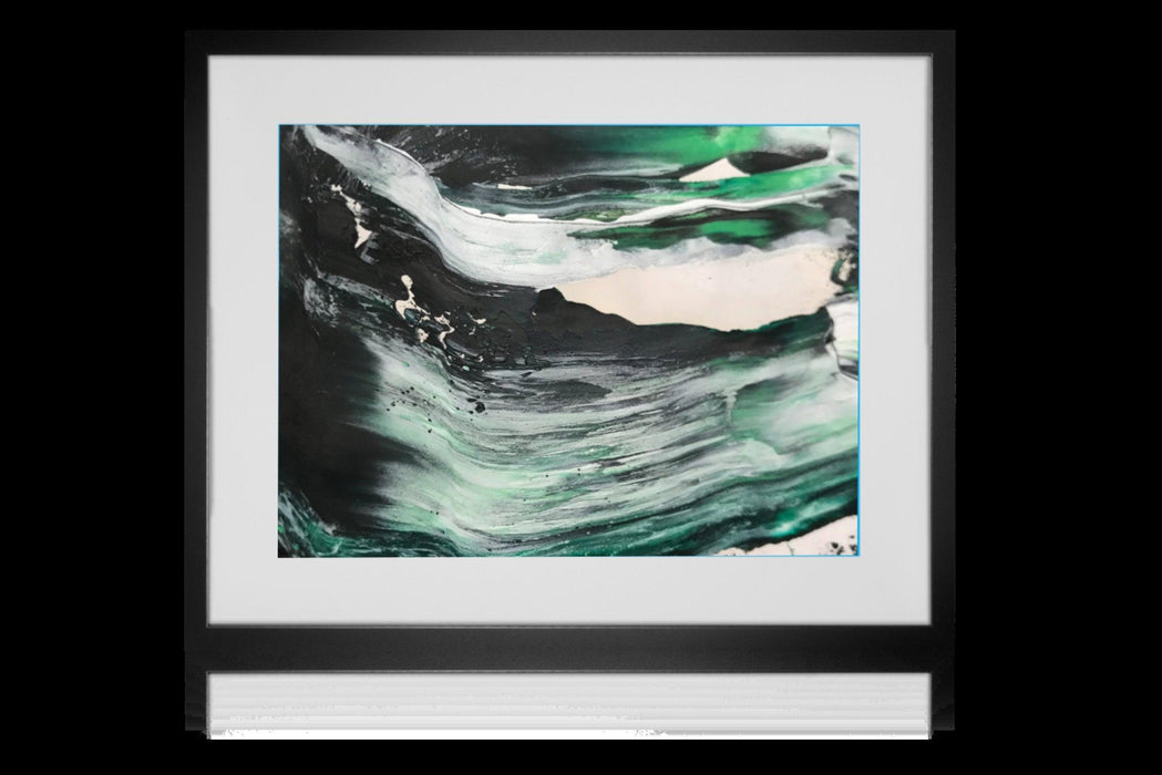 Abstract Green wall art Canvas Prints Framed art - Modern Memory Design Picture frames - New Jersey Frame shop custom framing