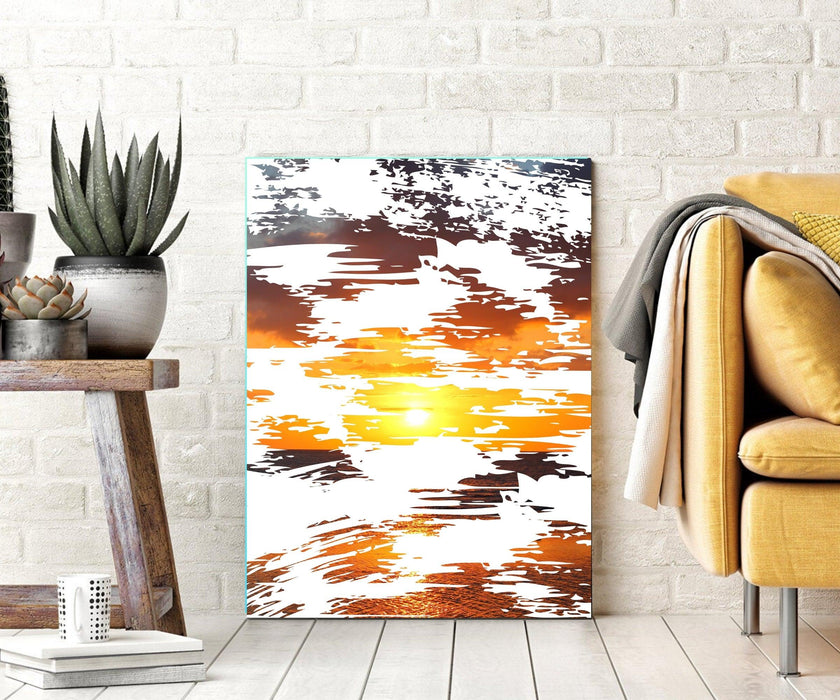 Abstract shape sunset Canvas Prints Wall Decor Canvas Prints Framed art - Modern Memory Design Picture frames - New Jersey Frame shop custom framing