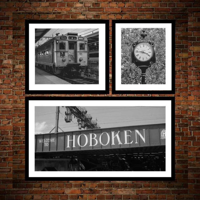 Hoboken art framed art Set of 3 Hoboken New Jersey Picture Frame Store New Jersey