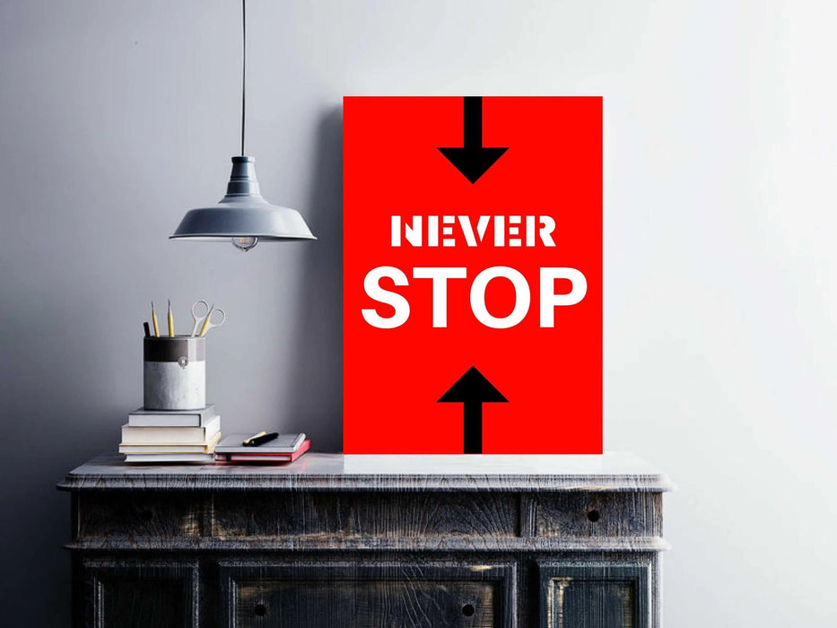 Hustle Never Stop motivational quote framed Picture Frame Store New Jersey