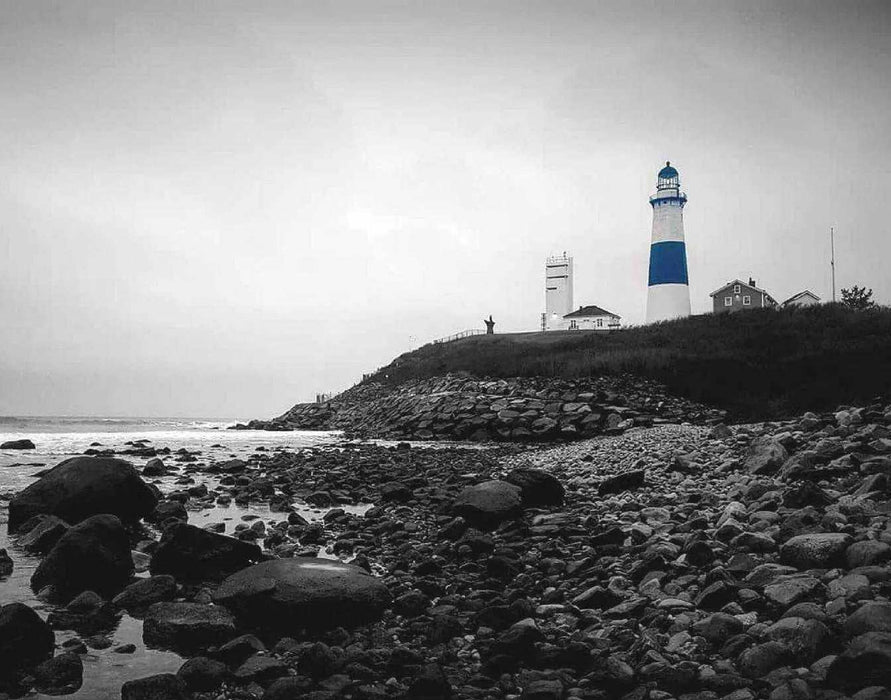 Lighthouse art  Black and white Art Print of lighthouse