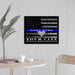 Atlanta Police Officer Thin blue Line Flag Gift Art - Modern Memory Design Picture frames - New Jersey Frame shop custom framing