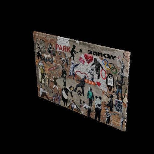 Banksy Mural Graffiti Street Art Collage - Modern Memory Design Picture frames - New Jersey Frame shop custom framing