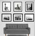 Black and white New York City framed Art set of 6 Picture Frame Store New Jersey