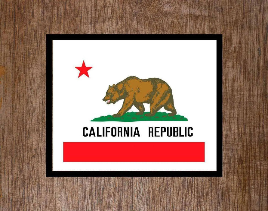 California Flag Art Print Framed Picture Frame Store New Jersey