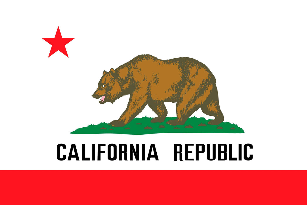 California bear flag wall art print picture frame