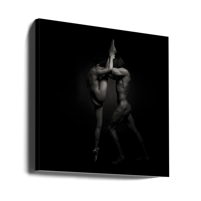 The dancers - 1348 Square Canvas Art Print