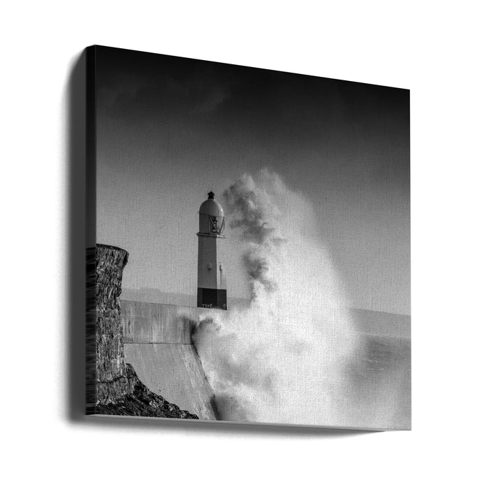 Hand of Poseidon Square Canvas Art Print