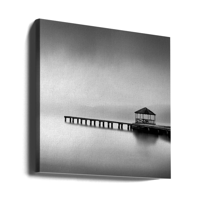 Whispering Lakes 019 Square Canvas Art Print