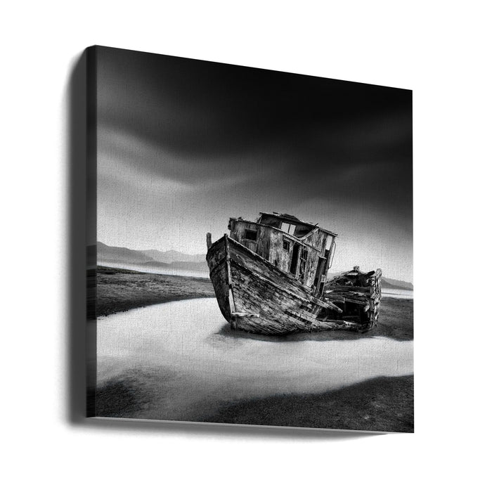 Dangerous Sea Square Canvas Art Print