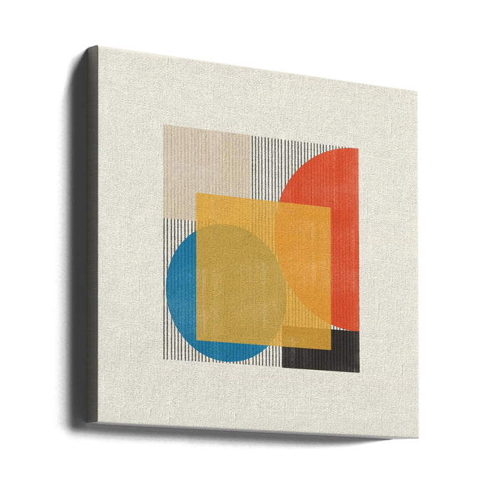 Midcentury Modern Object No2 Square Canvas Art Print