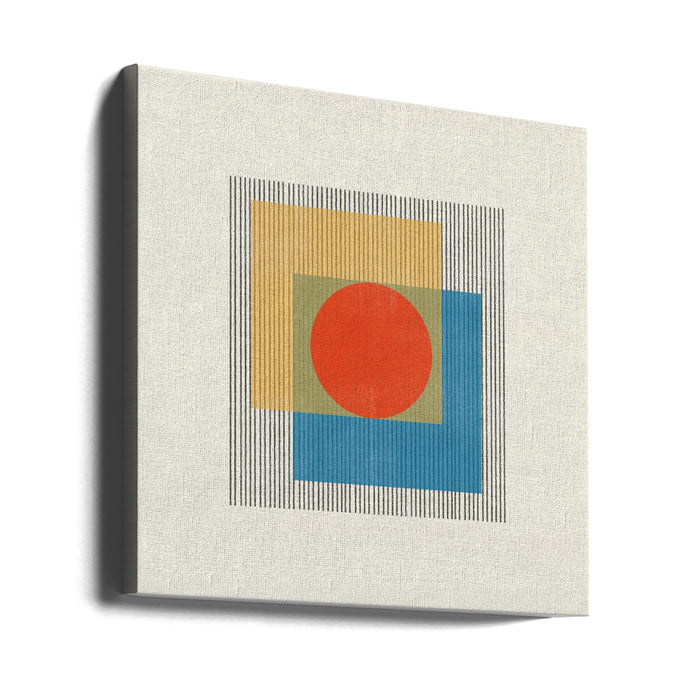 Midcentury Modern Object No3. Square Canvas Art Print