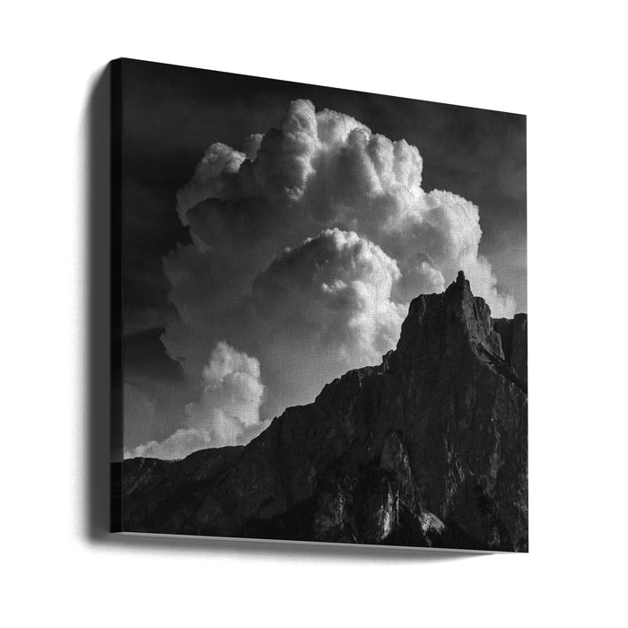 santnerspitze Square Canvas Art Print