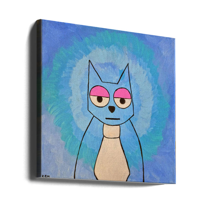 Cat Square Canvas Art